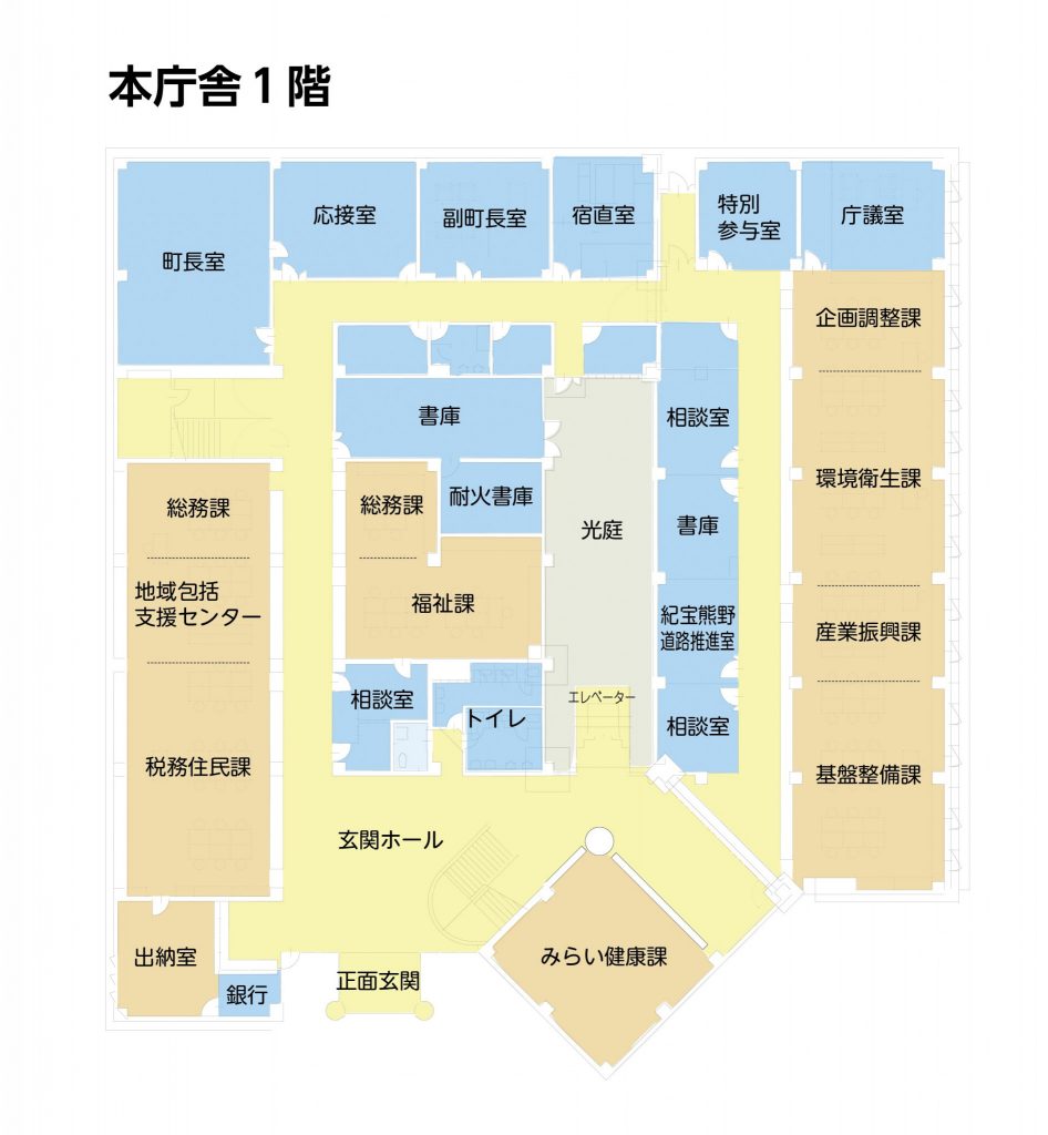庁舎１階フロア図